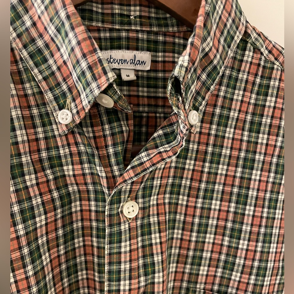 Steven Alan Deadstock Tartan Button-Up - Medium - image 4
